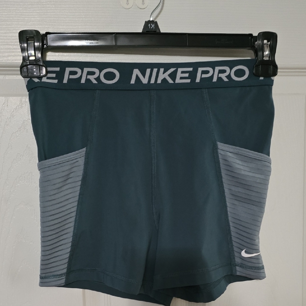 Nike Pro Dri-FIT Teal Shorts